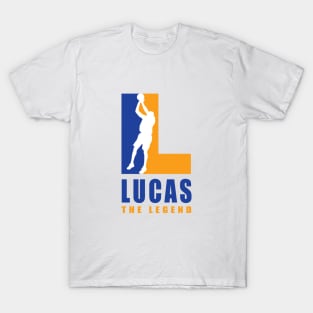 Lucas Custom Player Basketball Your Name The Legend T-Shirt